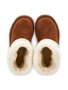 Stivaletti per bambina Monnalisa marrone con fodera in pelle di pecora 87F002 6702 0006 MONNALISA 