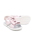 Sandali in pelle verniciata per bambina Monnalisa rosa con fiocco 83E015 5743 0090 MONNALISA 