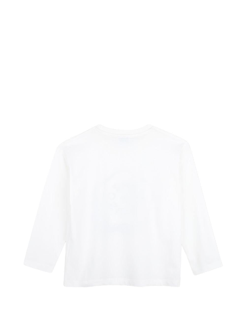 T-shirt per bambini Kenzo Kids bianca con stampa grafica K62020 117 KENZO KIDS 
