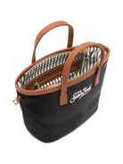 Borsa tote City mini MC2 Saint Barth nera con mani in pelle CB0005 00288L MC2 ST. BARTH KIDS 