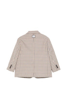 Blazer per bambino Douuod Kids beige con motivo a quadri DY2P34 B0097 108BG DOUUOD KIDS 