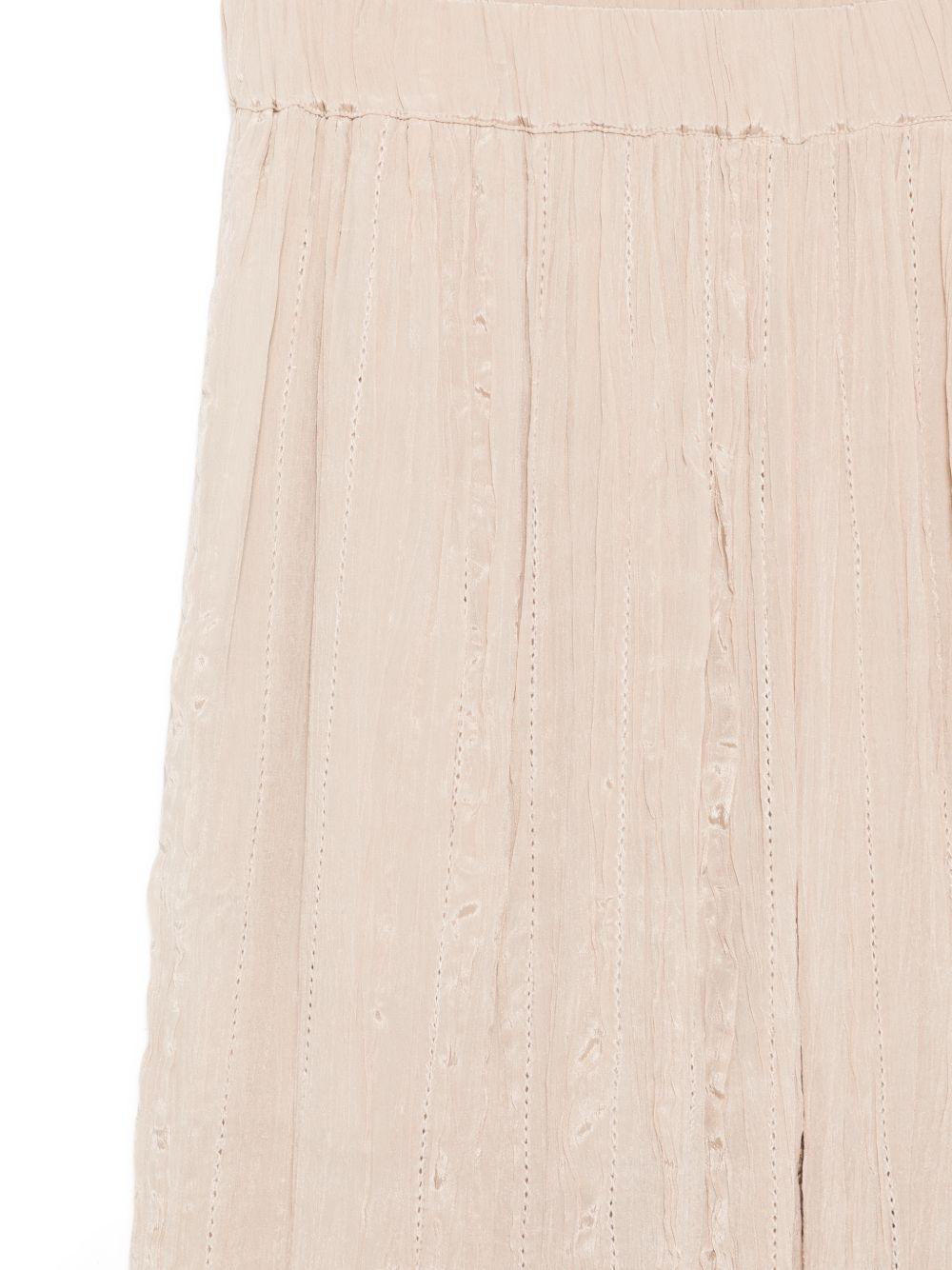 Pantaloni per donna Alysi beige con dettagli ricamati 216115 P6047 CP ALYSI 