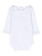 Body per neonata Bonpoint bianco con ricamo ciliegie sul colletto PEXUNKN0701 101 BONPOINT KIDS 