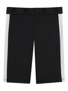 Shorts per bambina Kenzo Kids nero con logo a fiori K61640 09B KENZO KIDS 