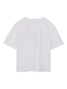 T-shirt per bambino Lanvin Enfant bianca con stampa sneakers N30363 10P LANVIN KIDS 
