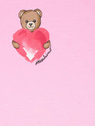 Abito per neonata Moschino Kids rosa con stampa Teddy Bear MDV0DJLAA02 51473 MOSCHINO KIDS 