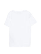 T-shirt per bambino Balmain Kids bianca con logo sul davanti BY8R31 Z3672 100CE BALMAIN KIDS 