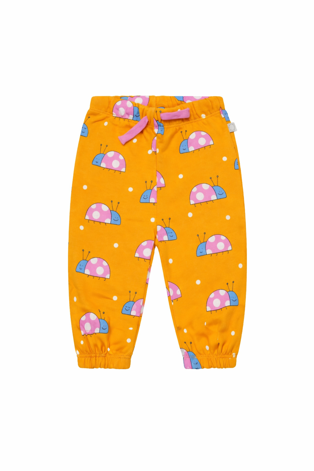 Pantaloni sportivi per neonata Stella McCartney Kids arancione con stampa coccinelle all-over TY6040 Z3579 465MC STELLA McCARTNEY KIDS 