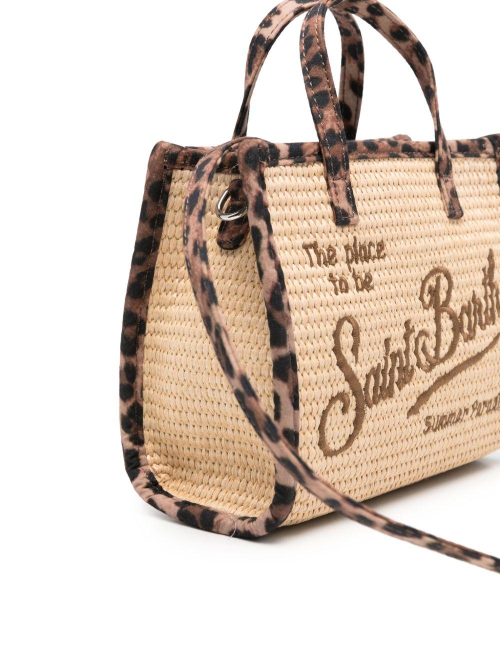 Borsa Vivian mini MC2 Saint Barth beige con dettagli animalier VIVM001 02781L MC2 ST. BARTH KIDS 
