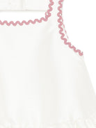 Abito per bambina Simonetta bianco con ruches SY1B02 S0251 102RS SIMONETTA KIDS 