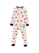Pigiama per bambino Petit Bateau Kids bianco con stampa grafica camion dei pompieri A0GA4 01 PETIT BATEAU KIDS 