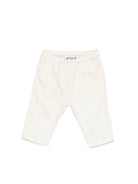Pantaloni per neonato Bonpoint bianco con vita elasticizzata S06ZPAW00006 002 BONPOINT KIDS 