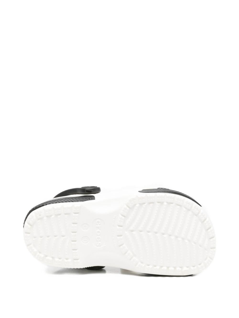 Ciabatte per bambina Crocs Kids bianco e nere con design mucca 212902 WHI CROCS KIDS 