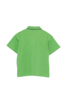 Polo per bambino Etro Kids verde con dettaglio sul petto GY8P01 Z0022 773 ETRO KIDS 