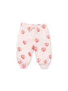 Pantaloni sportivi per neonata Molo Kids rosa con stampa grafica a cuori 4W26I201 5741 MOLO KIDS 
