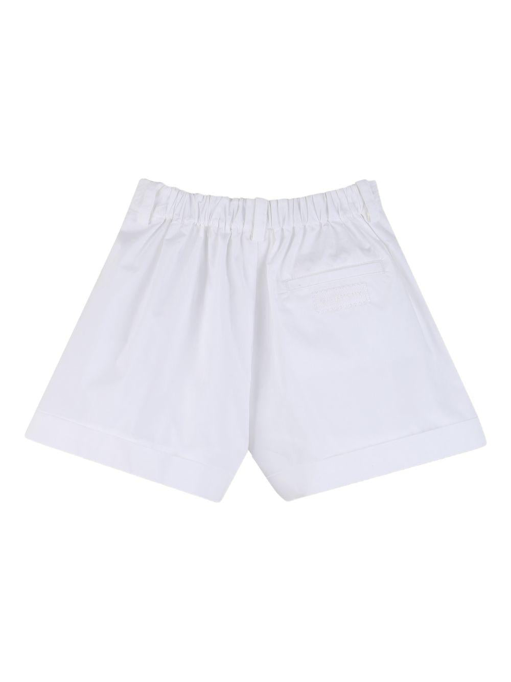 Shorts per bambina Givenchy Kids bianco con pieghe H31221 10P GIVENCHY KIDS 