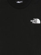 T-shirt per bambini The North Face Kids nera con logo sul petto NF0A8EFN JK31 THE NORTH FACE KIDS 