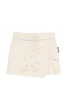 Gonna per bambina Just Cavalli Kids beige con design cut-out JGP26133MG PRISTINE ROBERTO CAVALLI KIDS 