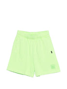 Shorts per bambina Molo verde con vita elasticizzata 6S26H207 5694 MOLO 
