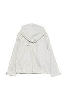 Giacca per bambino K Way Kids grigia con cappuccio e zip<BR/><BR/> K41345W 634 K-WAY KIDS 