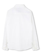 Camicia a maniche lunghe per bambino BOSS Kidswear bianco con orlo curvo J52010 10P BOSS KIDS 