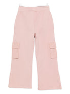 Pantaloni sportivi per bambina Off-White Kids rosa con tasche cargo OGCH00CF25FLE001 3B07 OFF WHITE KIDS 