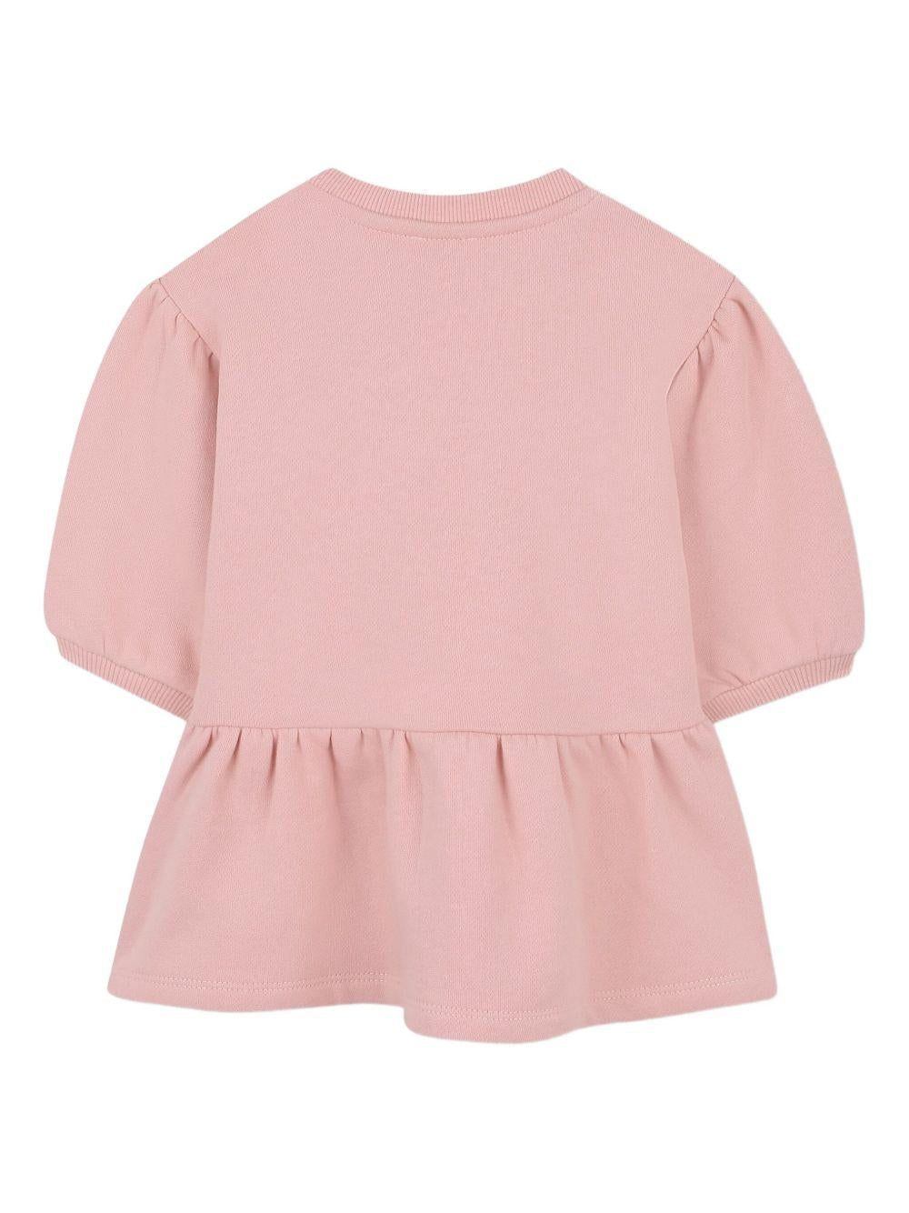 Abito per neonata Kenzo Kids rosa con stampa Tiger Head K61499 47H KENZO KIDS 