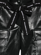 Shorts per bambina Philosophy Di Lorenzo Serafini Kids nero con cintura I1F409 6404 P050 PHILOSOPHY 