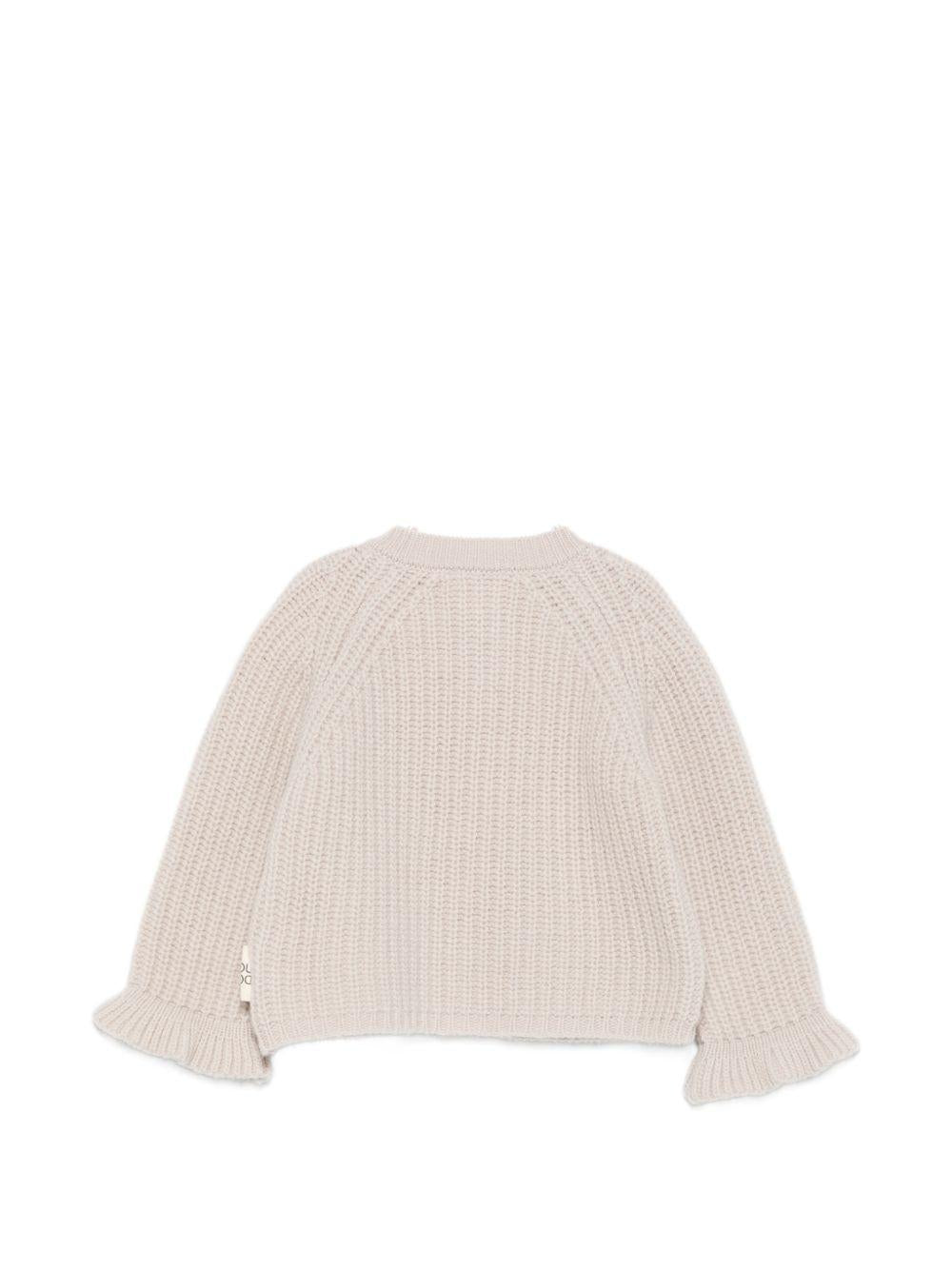 Maglione per neonata Douuod Kids beige con trama a coste DZ9000 Z3404 107 DOUUOD KIDS 