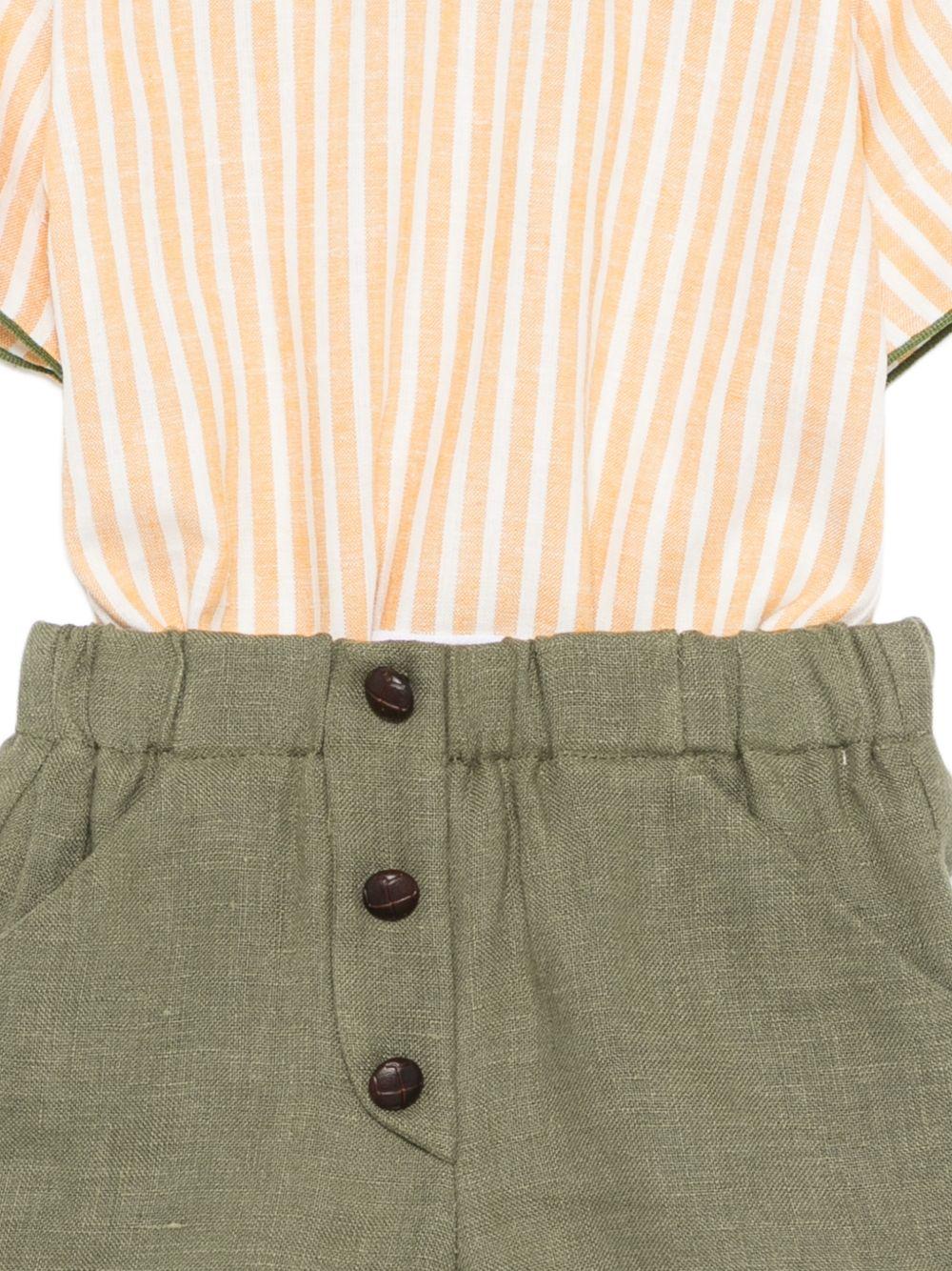 Completo per neonato La Stupenderia multicolore con colletto Peter Pan 2TCCT61 D19R77 LA STUPENDERIA 