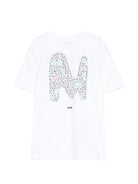 T-shirt per bambino MSGM Kids bianca con stampa grafica S6MSJBTH232 001 MSGM KIDS 