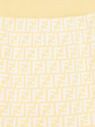 Gonna in maglia per bambina Fendi Kids giallo con monogramma FF all-over JFG201 AQUH F1R4R FENDI KIDS 