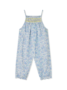 Salopette Smockee Lilisy per neonata Bonpoint blu con spalline sottili S05XPAW00003 510A BONPOINT 