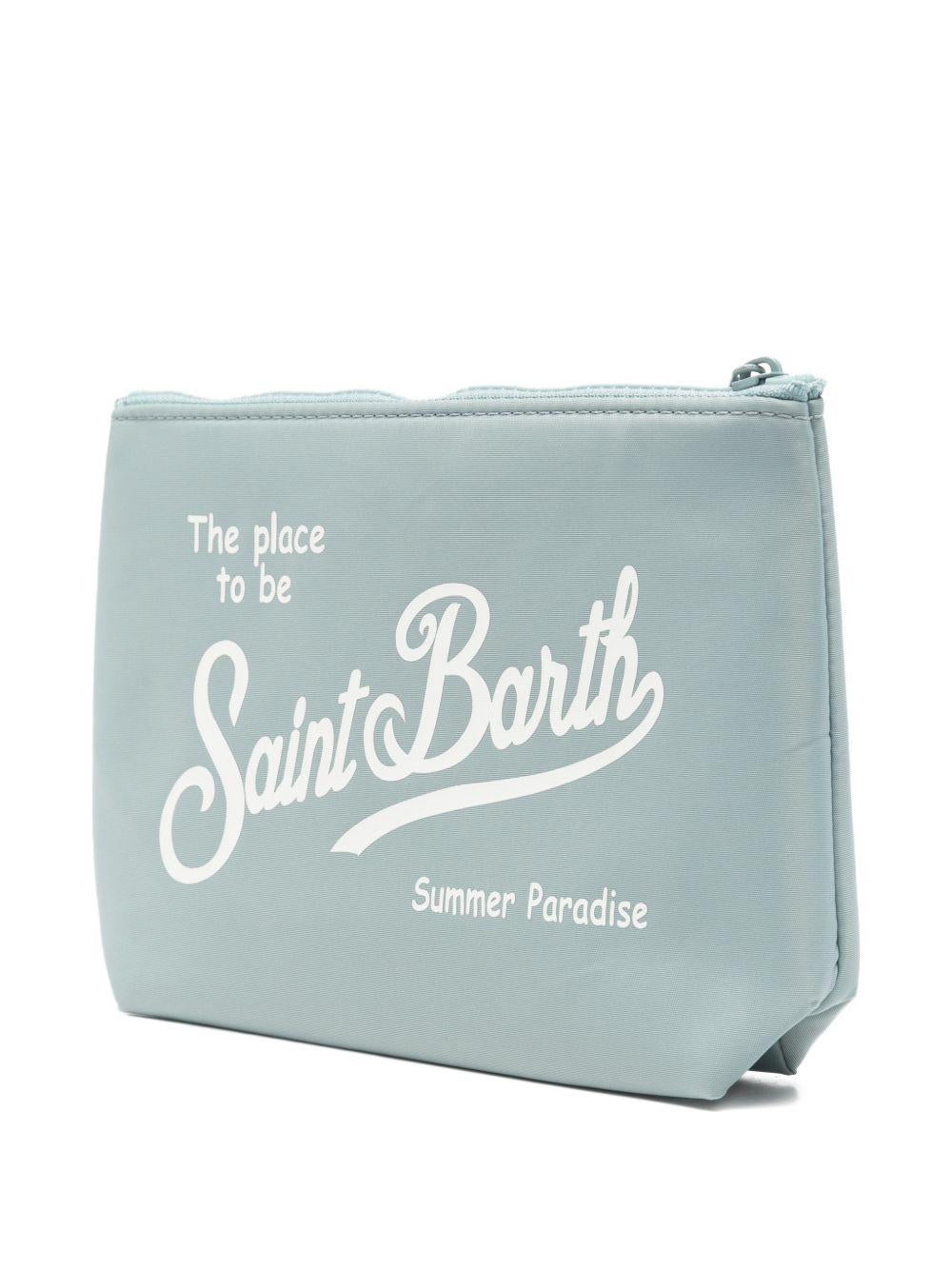 Pochette Aline MC2 Saint Barth azzurra con logo stampato sul davanti ALI0053 00160L MC2 ST. BARTH KIDS 