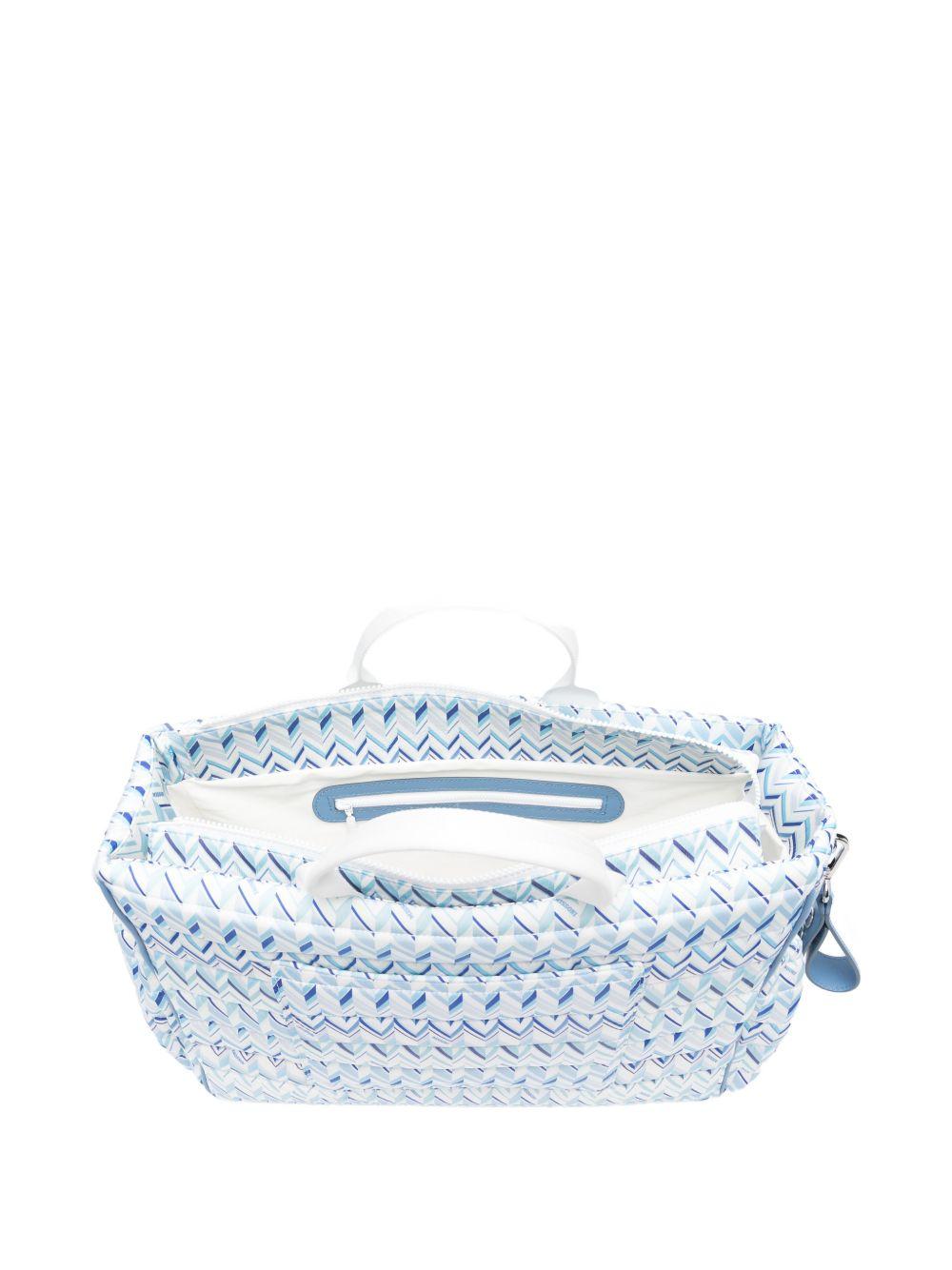 Borsa per bambina Missoni Kids azzurro con motivo geometrico MY0530 N0436 600AZ MISSONI KIDS 