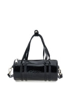 Borsa cilindrica per bambina Philosophy Di Lorenzo Serafini Kids nero in vernice I9F005 6073 P050 PHILOSOPHY KIDS 