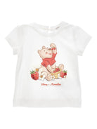 T-shirt per neonata Monnalisa x Disney bianca con stampa grafica Winnie the Pooh 39G610 7002 0099 MONNALISA KIDS 