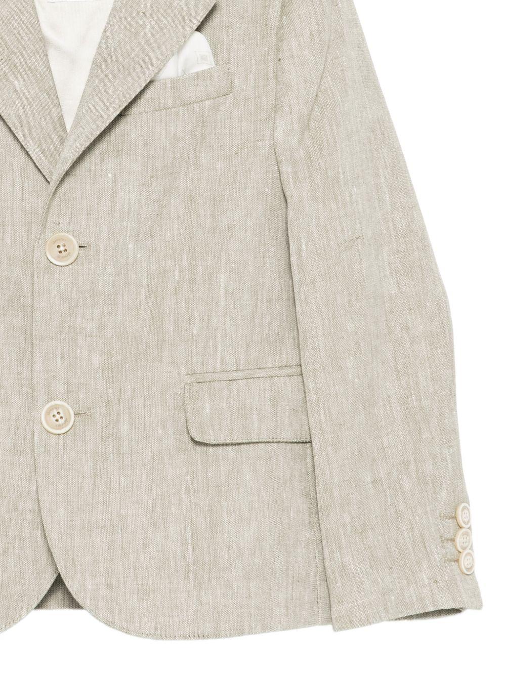 Blazer per bambino Eleventy Kids beige con revers classici EY2Q04 I0316 724 ELEVENTY KIDS 