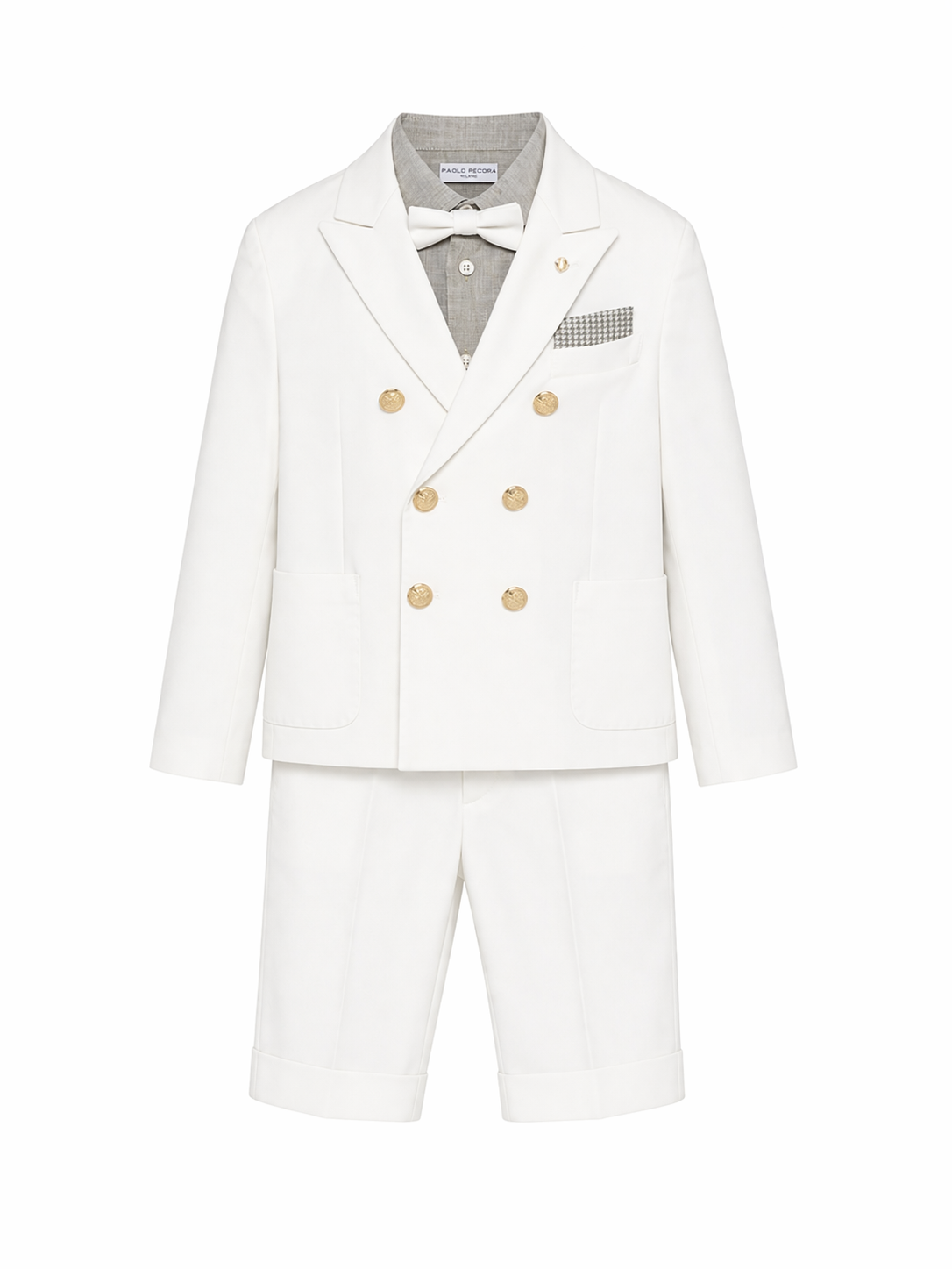 Completo per bambino Colorichiari bianco modello doppiopetto (3 pezzi) MJ508358 4795a 15 COLORICHIARI KIDS 