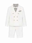 Completo per bambino Colorichiari bianco modello doppiopetto (3 pezzi) MJ508358 4795a 15 COLORICHIARI KIDS 