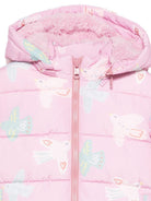 Piumino per neonata Stella McCartney Kids rosa con stampa uccelli TX2067 Z3221 568MC STELLA McCARTNEY KIDS 