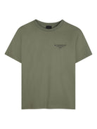 T-shirt per bambino Givenchy Kids verde con stampa logo H31075 645 GIVENCHY KIDS 