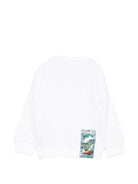 Felpa per neonato John Richmond Junior bianca con logo sul davanti RIP26102FE WHITE JOHN RICHMOND KIDS 