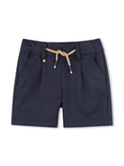 Shorts con pieghe per neonato BOSS Kidswear blu con passanti J52084 849 BOSS KIDS 
