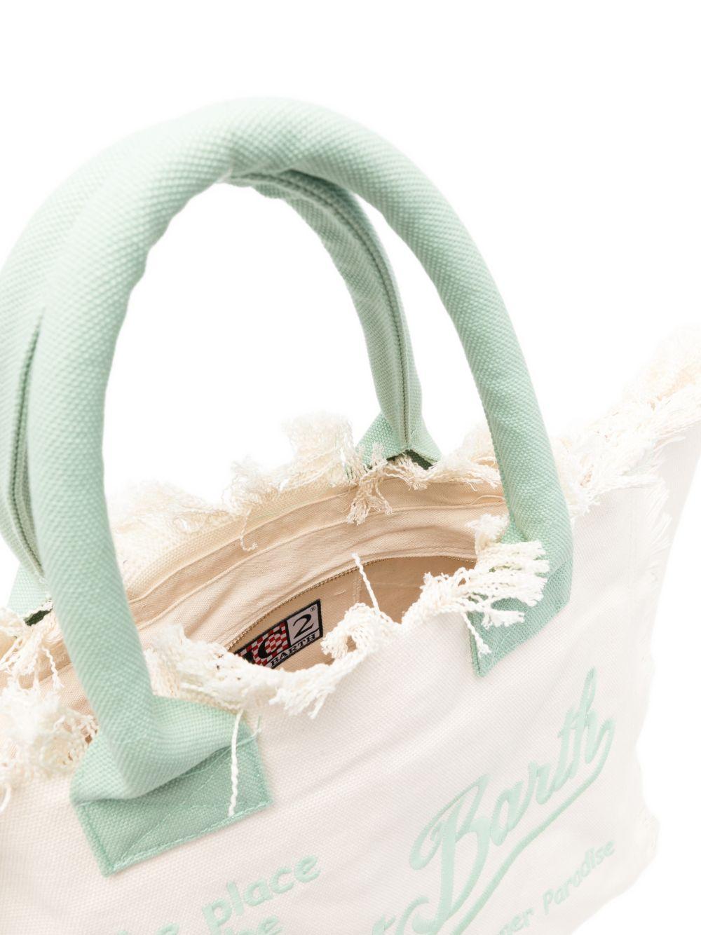 Borsa Vanity MC2 Saint Barth bianca con manici a contrasto VANI001 09481L MC2 ST. BARTH KIDS 