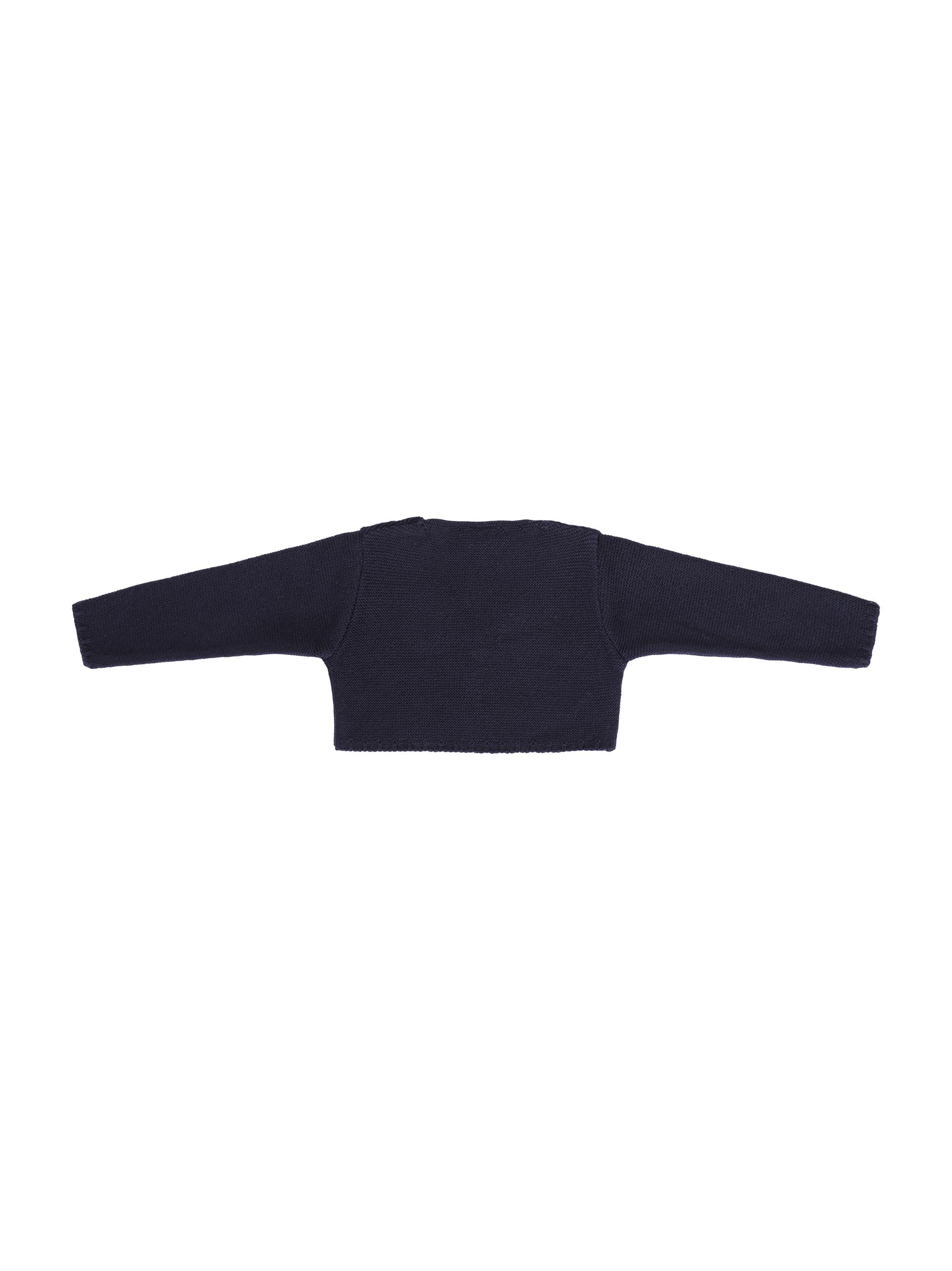 Maglione per neonata Baroni blu con scollo a V 11496 BLU BARONI 
