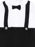 Set tutina e pantaloni per neonato Roberto Cavalli Kids nero con papillon abbinato CLP26013TU BLACK ROBERTO CAVALLI KIDS 