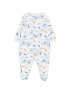 Tutina per neonati Petit Bateau azzurra con stampa grafica multicolore A0FD3 01 PETIT BATEAU 
