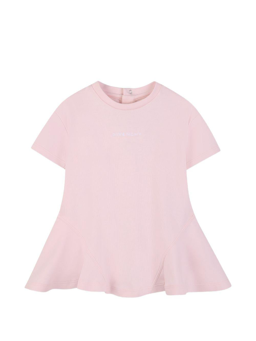 Abito per neonata Givenchy Kids rosa con chiusura con bottoni H31175 44Z GIVENCHY KIDS 