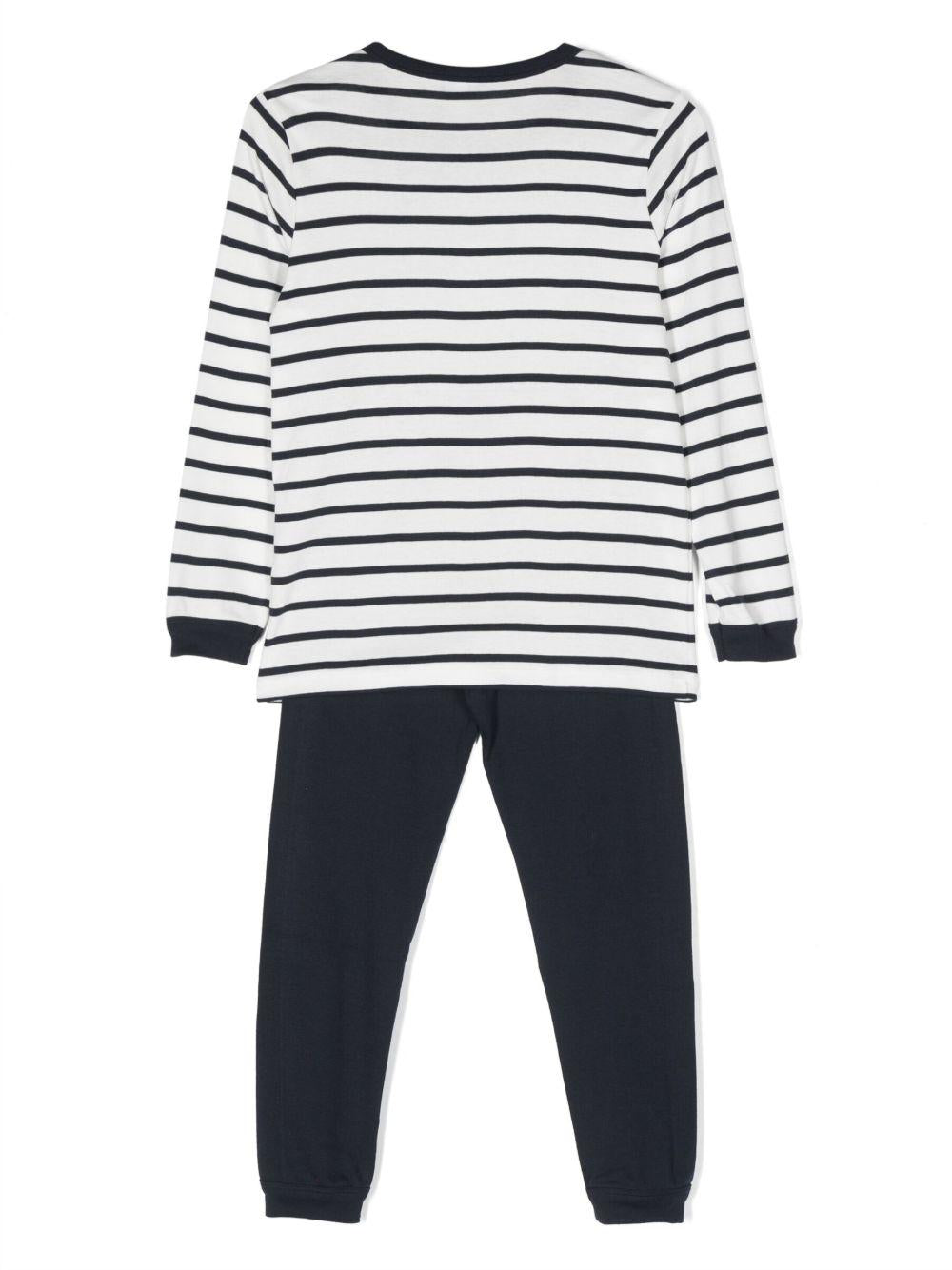 Set pigiama due pezzi per bambini Petit Bateau multicolore con design a righe A01DE 01 PETIT BATEAU 